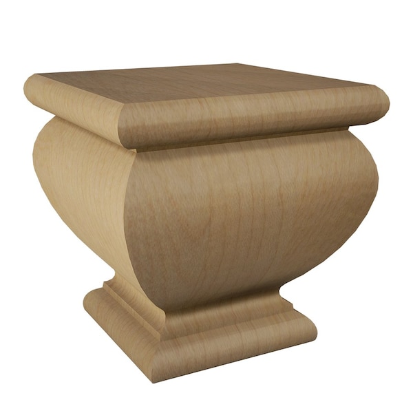 Designs Of Distinction 4" Square Lille Bun Foot - Hard Maple 01750460HM1 - main